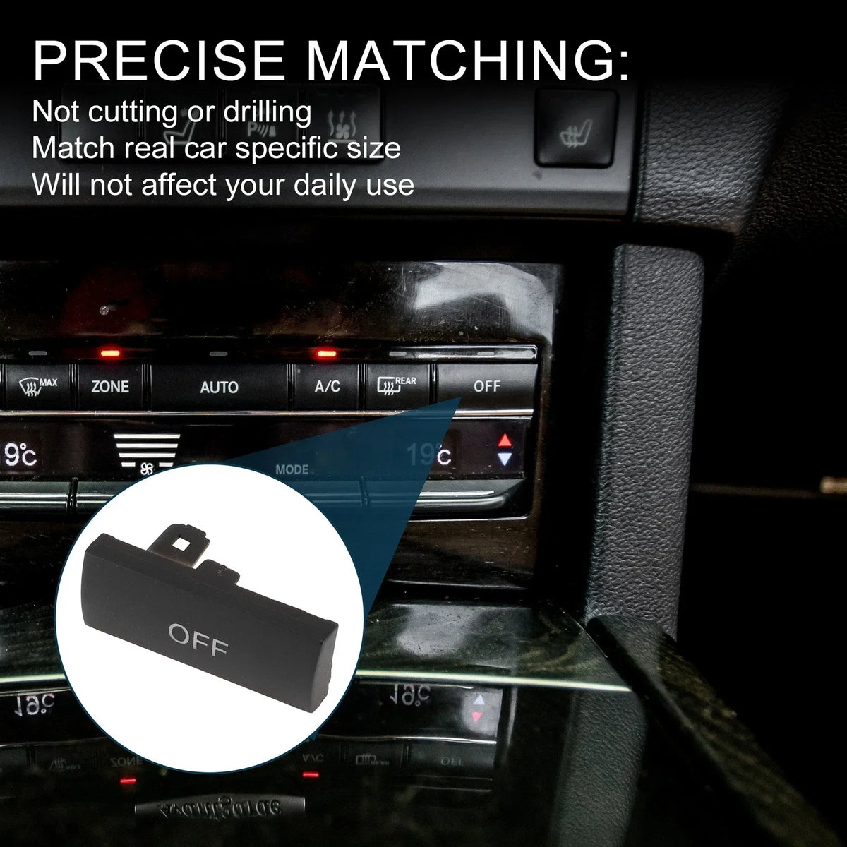 Button Cover for Climate Control - Mercedes-Benz W212 E200 (2009-2016)