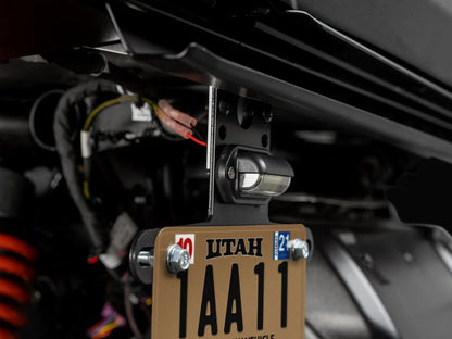 License Plate Holder with Lights for Universal ATV UTV