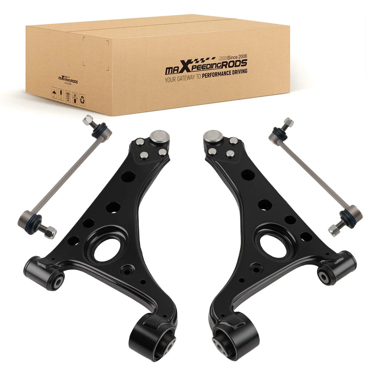 Set of 4 Front Lower Control Arms for Chevrolet Trax Encore (2013–2022)