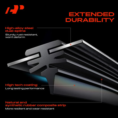 Front Wiper Blade Pair for Honda Accord 1998-2002 - 2X Set