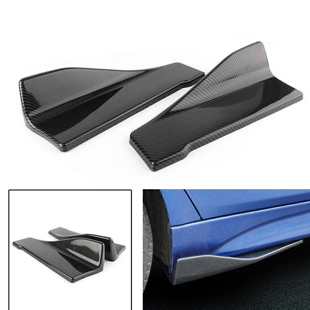 Rear Side Skirt Bumper Lip Protector 35cm for Universal Cars