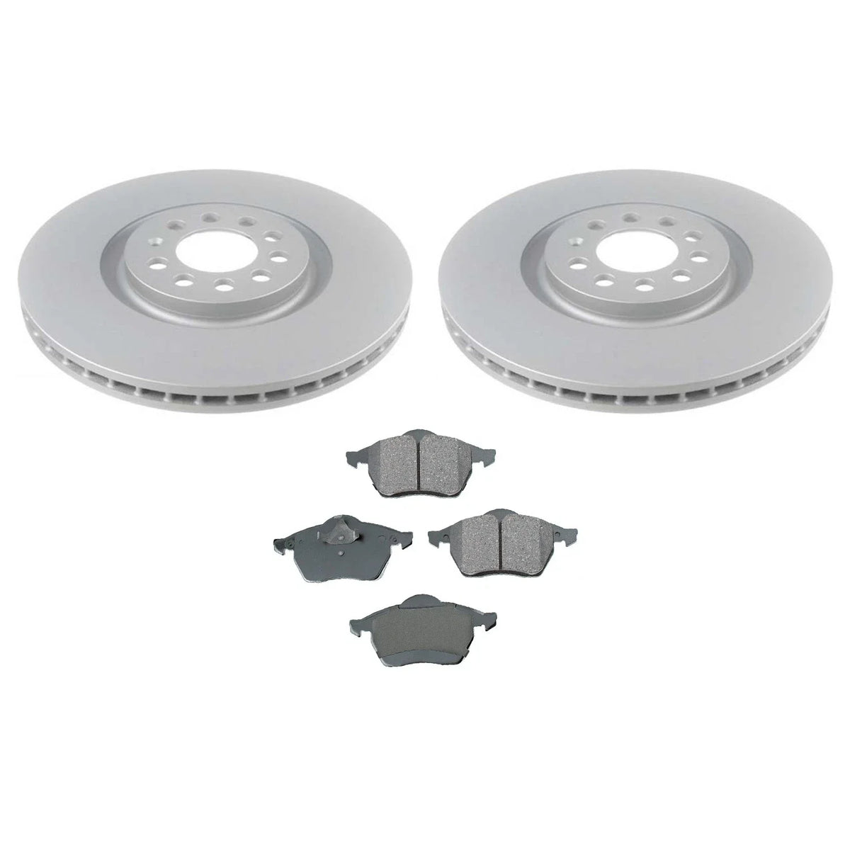 Front Rotors & Akebono Ceramic Brake Pads Kit for Audi TT Quattro