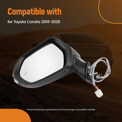 Side Mirror Signal Light with Heat for Driver Side Corolla 2019-2024