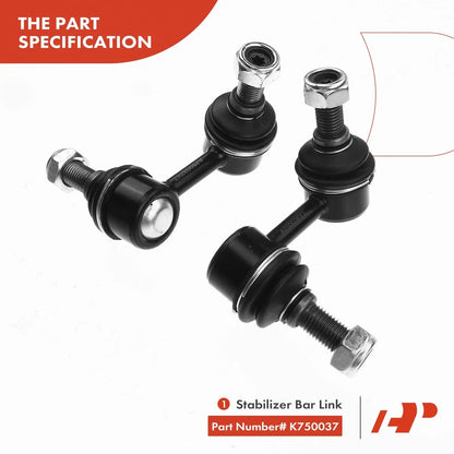 8x Rear Tie Rod Ends for Sway Bar Links - Nissan Pathfinder 2005-2015