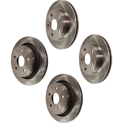 Front and Rear Disc Brake Rotors for Ram 1500 (2011–2018, 2002–2010)
