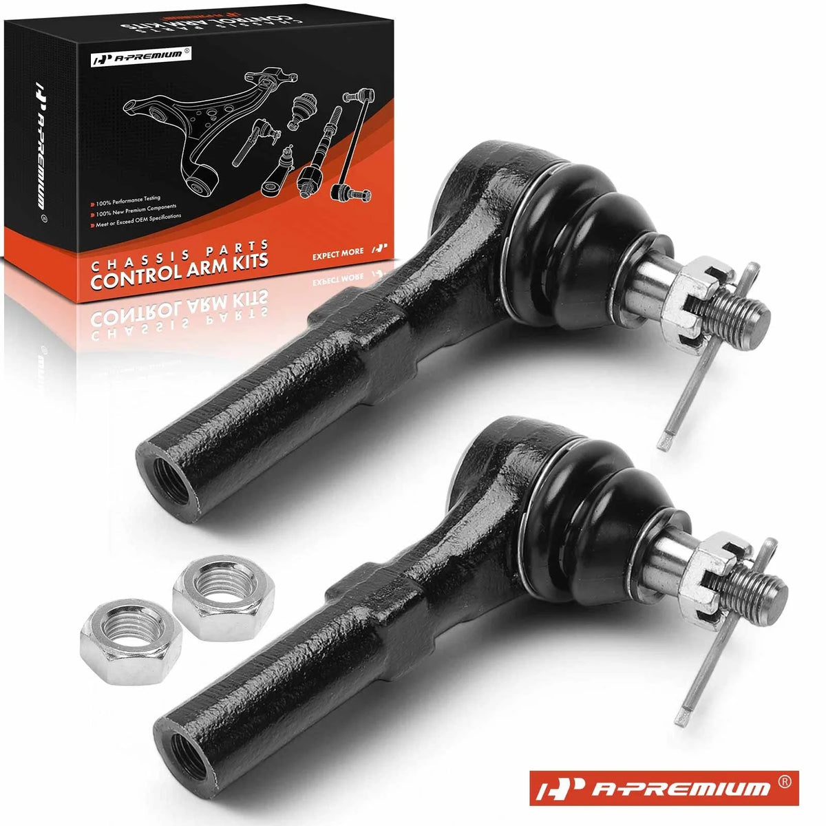 2X Front Outer Tie Rod Ends for Ford Explorer, Mercury Mountaineer (1995–1997)