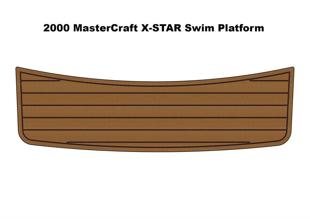 Swim Platform Pad for MasterCraft X-STAR (2000) - EVA Foam Teak Deck Flooring