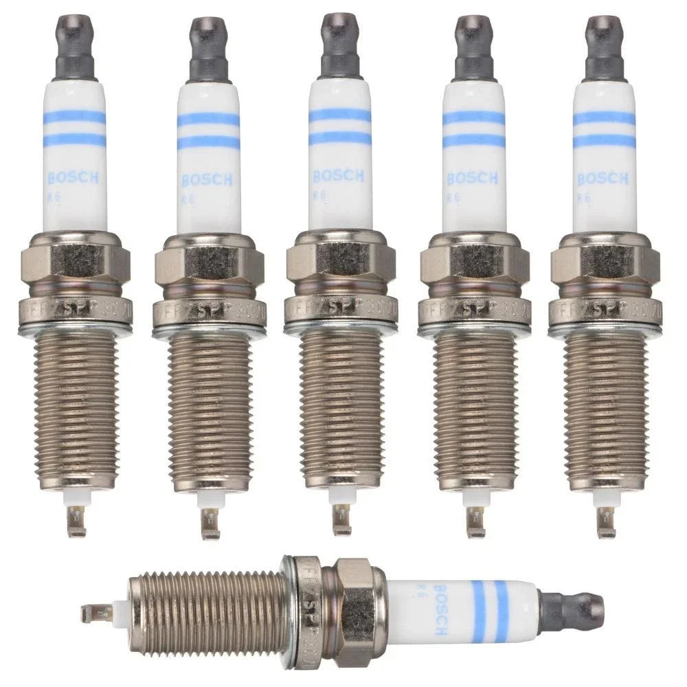 Set of 6 Bosch OE Fine Wire Double Platinum Spark Plugs for BMW E82 E90 E91 E92