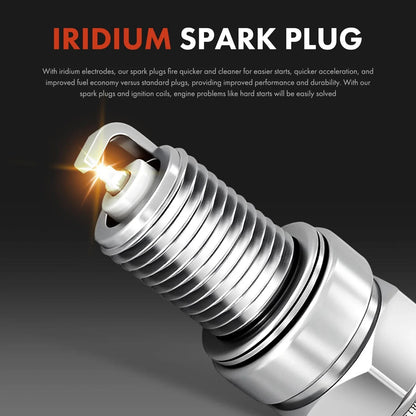 6 Ignition Coils with Iridium Spark Plugs for Ford F-150 (2016-2017)