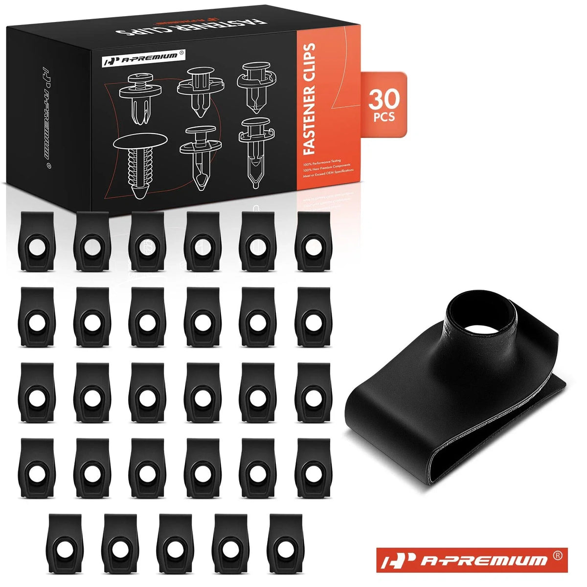 30Pcs U-Nut for Chevy Buick Pontiac (Fits 5/16"-18 Screws)