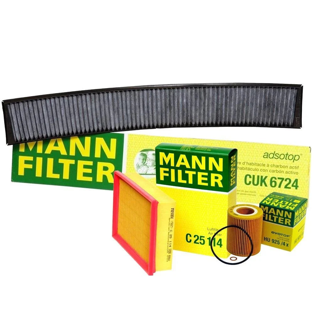 Mann Cabin Air Filter & Oil Filter Kit for BMW E46 E83 (2000–2006)