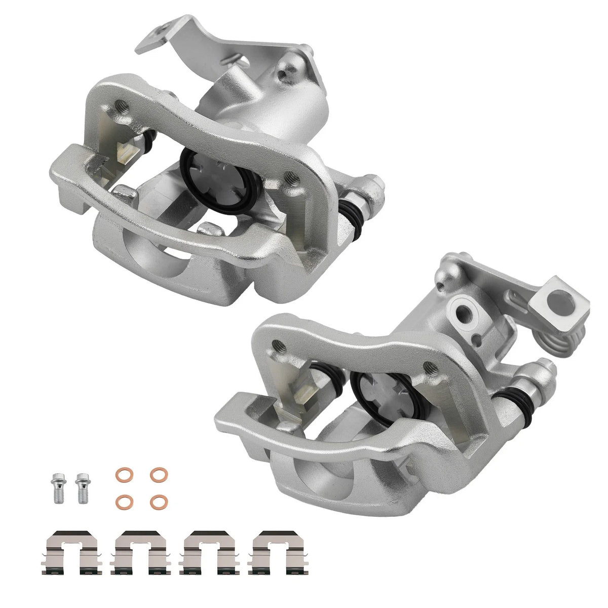 Set of 2 Rear Brake Calipers for Hyundai Accent/Dodge Attitude (2012–2017)