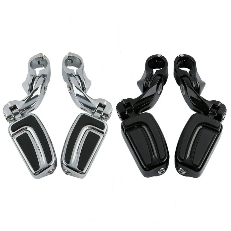 1 1/4" Short Angled Engine Guard Footpeg Mount for Harley