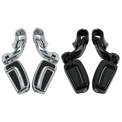 1 1/4" Short Angled Engine Guard Footpeg Mount for Harley