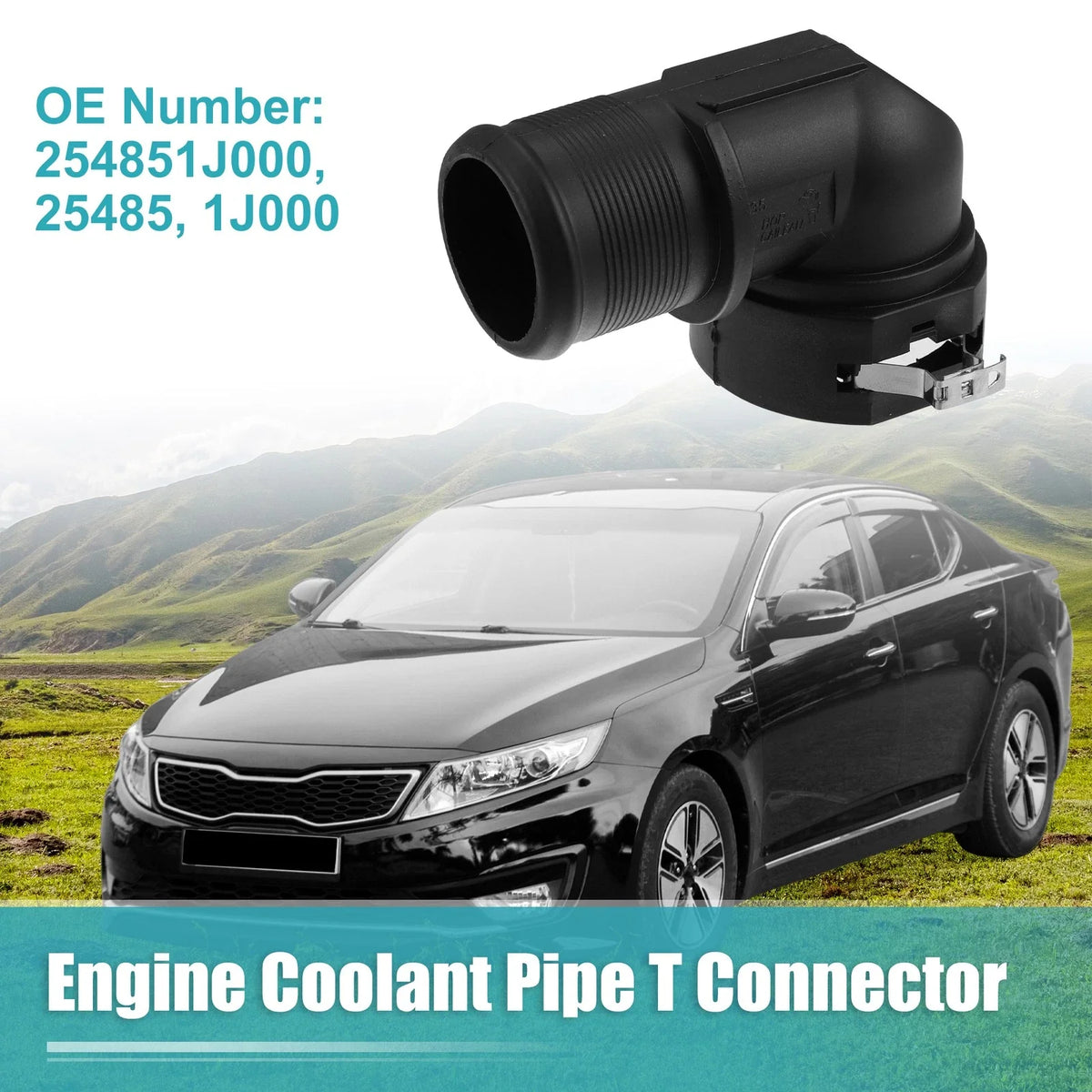Engine Coolant Hose Connector 254851J000 254851J000 for Kia Optima (2016–2019)