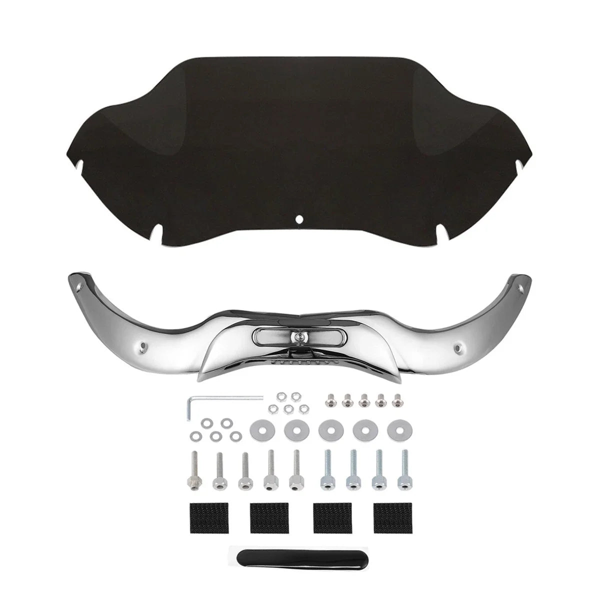 9.5'' Windshield with Chrome Trims for Harley Road Glide (2004-2013)