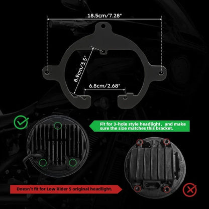 Headlight Windshield Fairing Bracket for Harley Softail Low Rider S 2020-2025