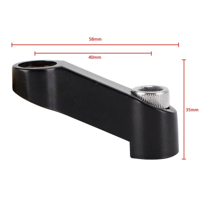 Pair M10 Plastic Mirror Riser/Extender Adapter for Right & Left Hand Thread