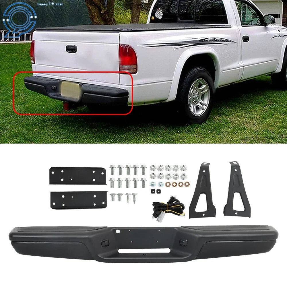 Step Rear Bumper Assembly for Dodge Dakota (1997–2004) Black
