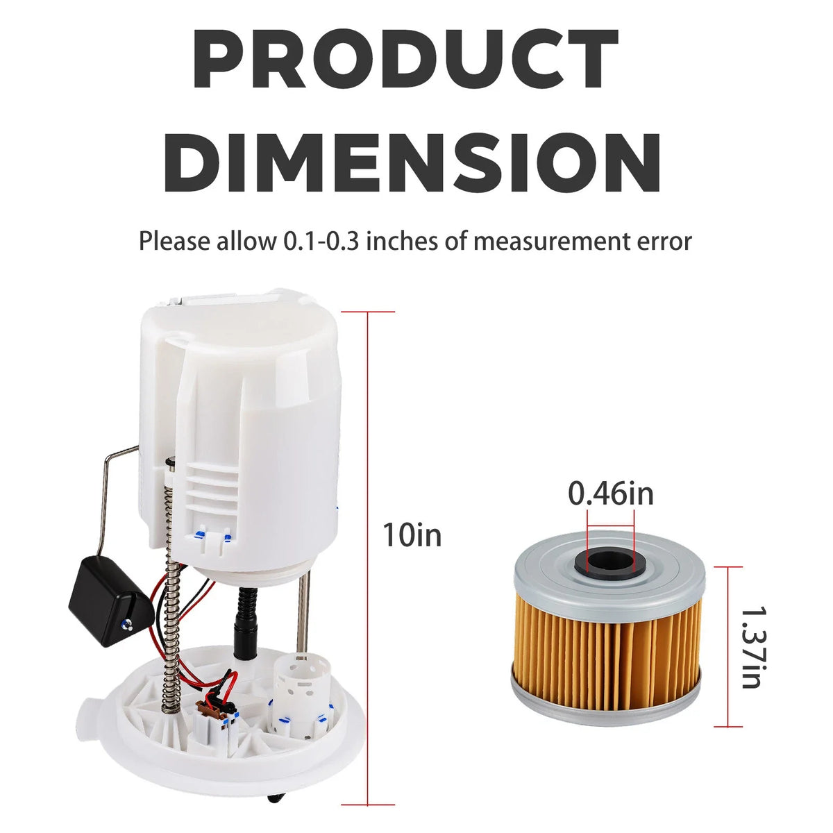 Fuel Pump Assembly for Honda Foreman Rancher Rubicon (2014-2024) & Oil Filter