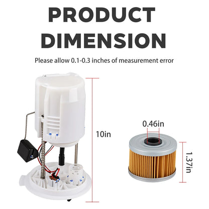 Fuel Pump Assembly for Honda Foreman Rancher Rubicon (2014-2024) & Oil Filter