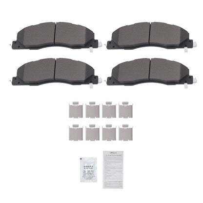 Set of 4 Front Brake Pads for Dodge Ram 2500 3500 (2009–2018)