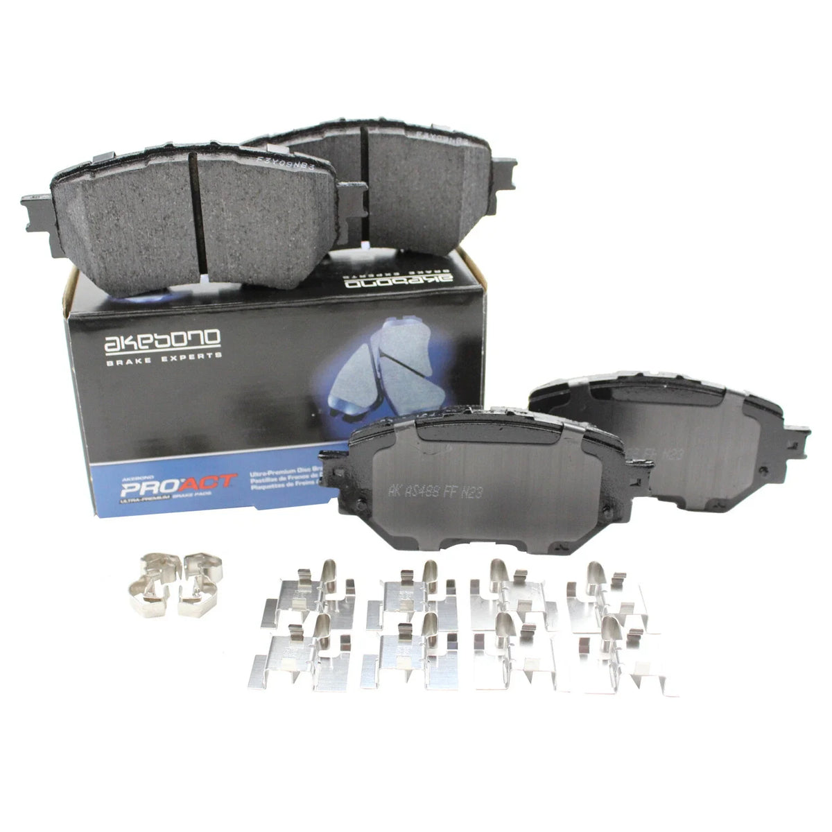 Front Brake Pad Set - Akebono ProACT for 2014–2019 Mazda 3 Sport
