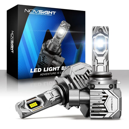 2X 9006 LED Headlight Bulbs for NOVSIGHT (6500K, 30000LM, 130W)