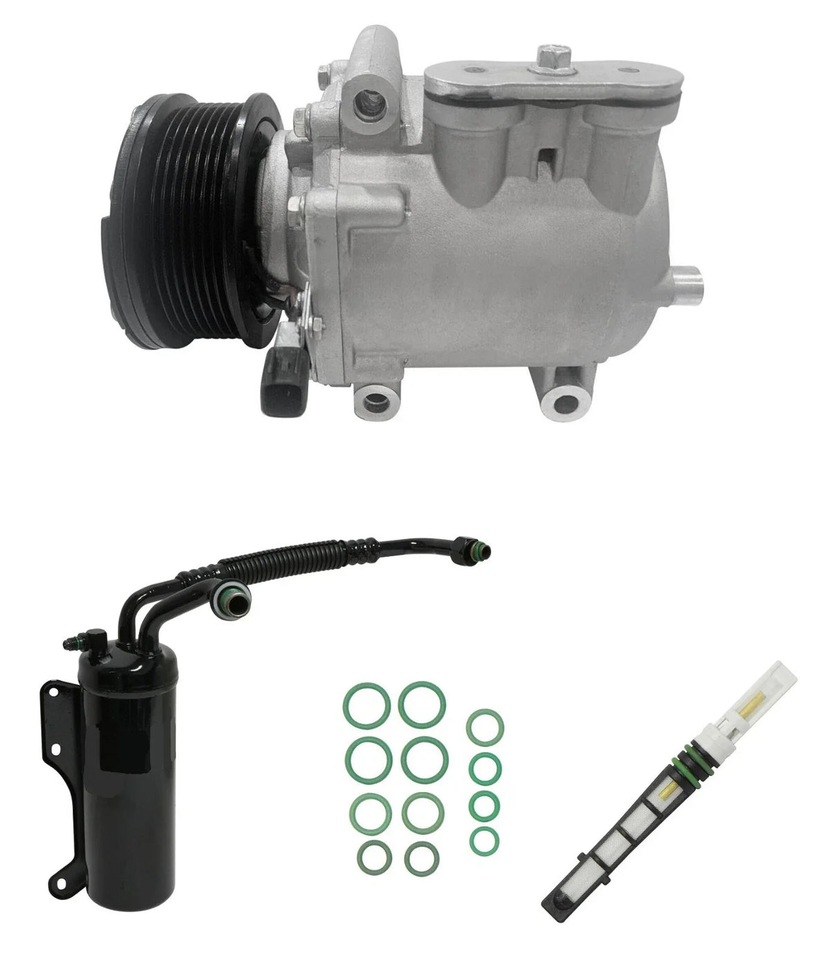 AC Compressor Kit Replacement for Ford Econoline E-350 Club Wagon (2002)