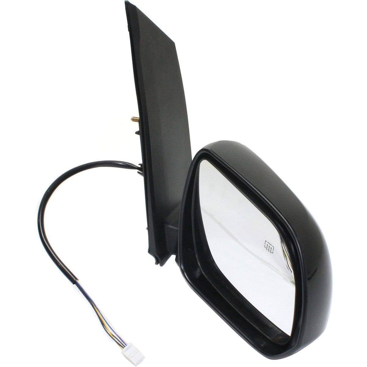 Heated Power Mirror - Right Side, Smooth Black for 2011-2012 Toyota Sienna