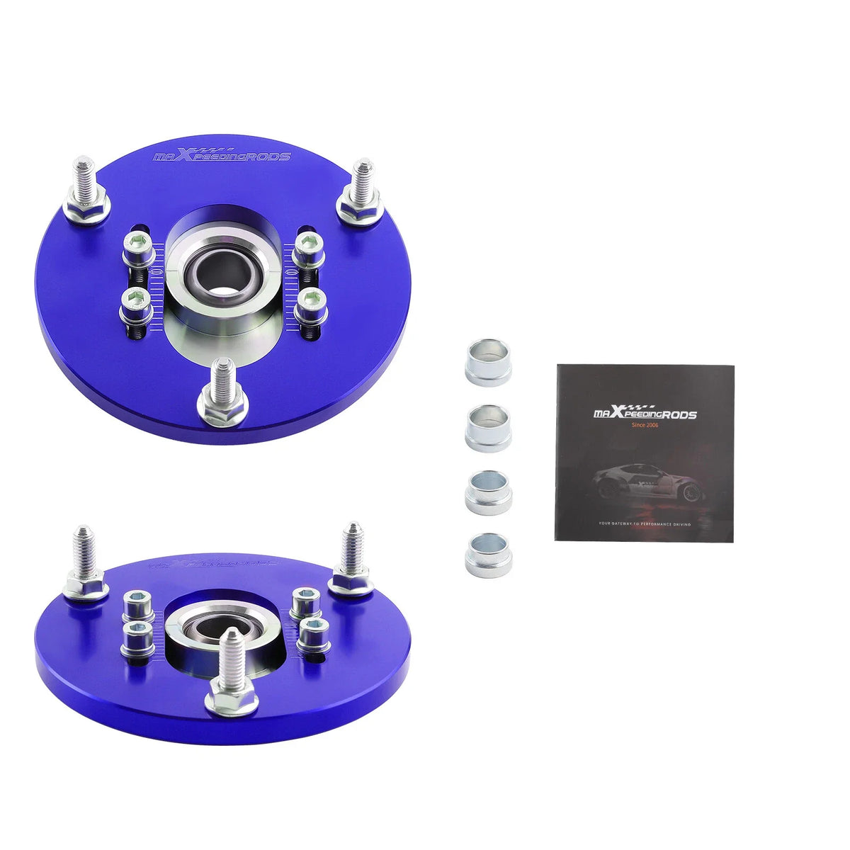 2X Front Mount Camber Plates for BMW E46 3 Series (1998–2006)