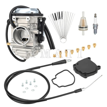 Carburetor w/ Throttle Cable for Yamaha Wolverine 350 YFM350FX Bear Tracker 250 (1995–2006)