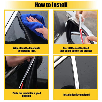 U-Shape Door Molding Trim Seal Protector for Car (24.6ft)