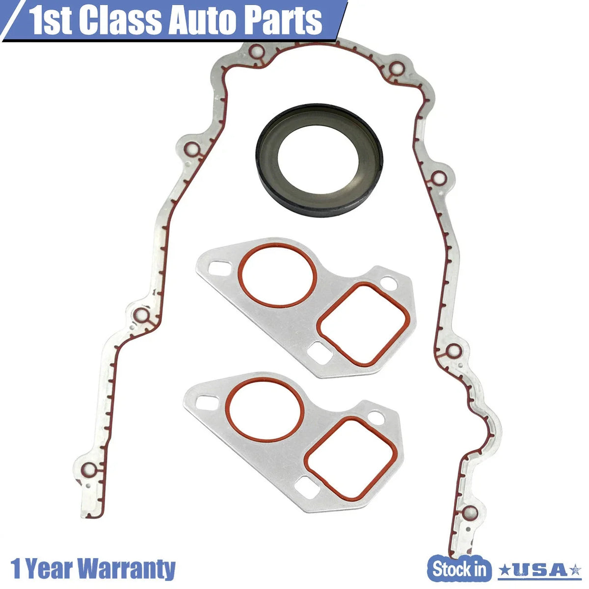 Timing Chain Cover with Water Pump Gaskets for GM LS1 4.8L (1997–2008)