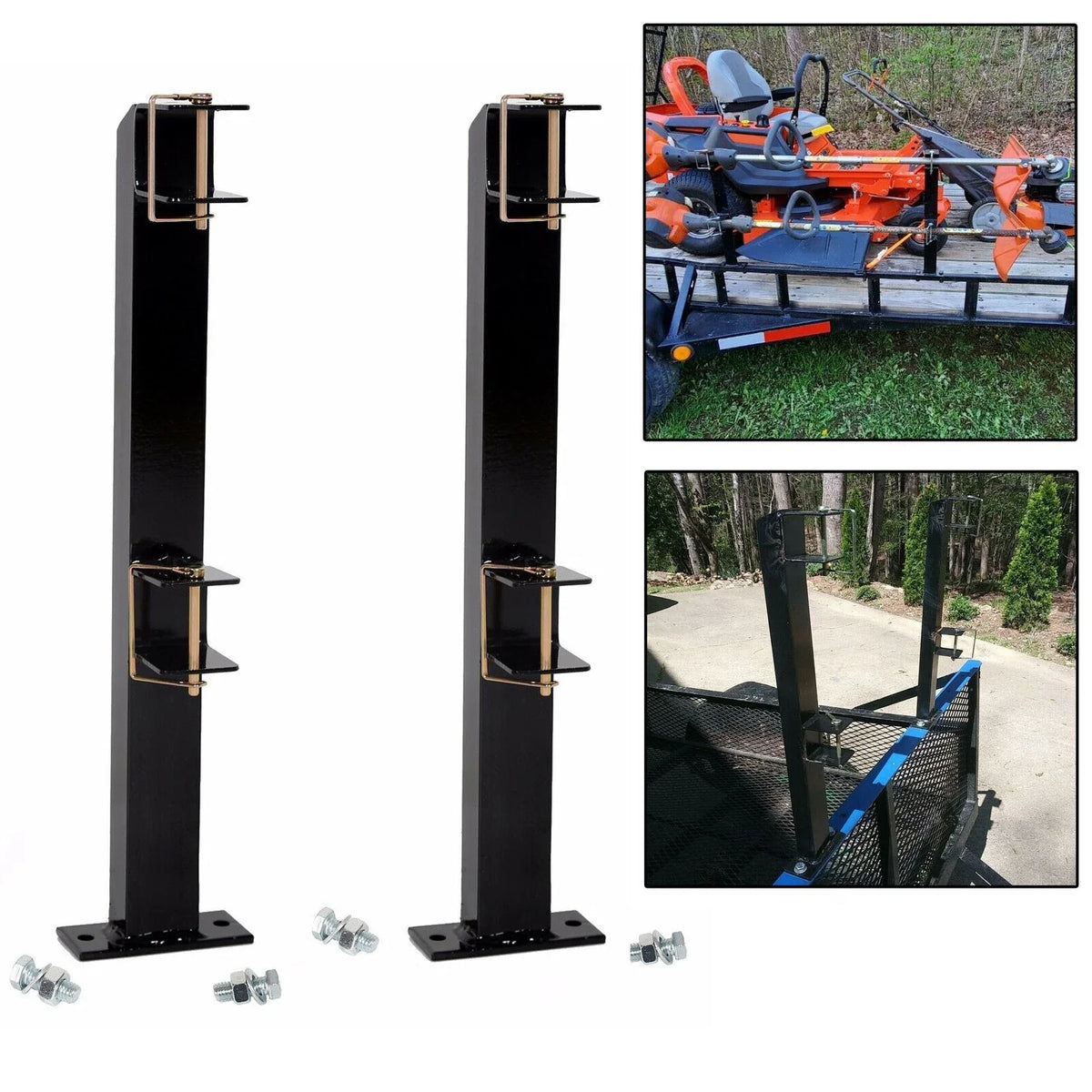 Landscape Trailer Weed Trimmer Holder - 2X with 4 Handle Capacity