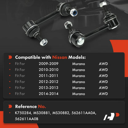 Rear Suspension Links - 2 Piece Set for AWD Nissan Murano (2009-2014)