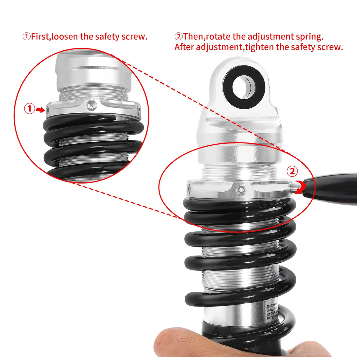 Rear Suspension Shocks with Remote Reservoir for Harley Road Electra Glide