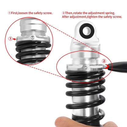 Rear Suspension Shocks with Remote Reservoir for Harley Road Electra Glide