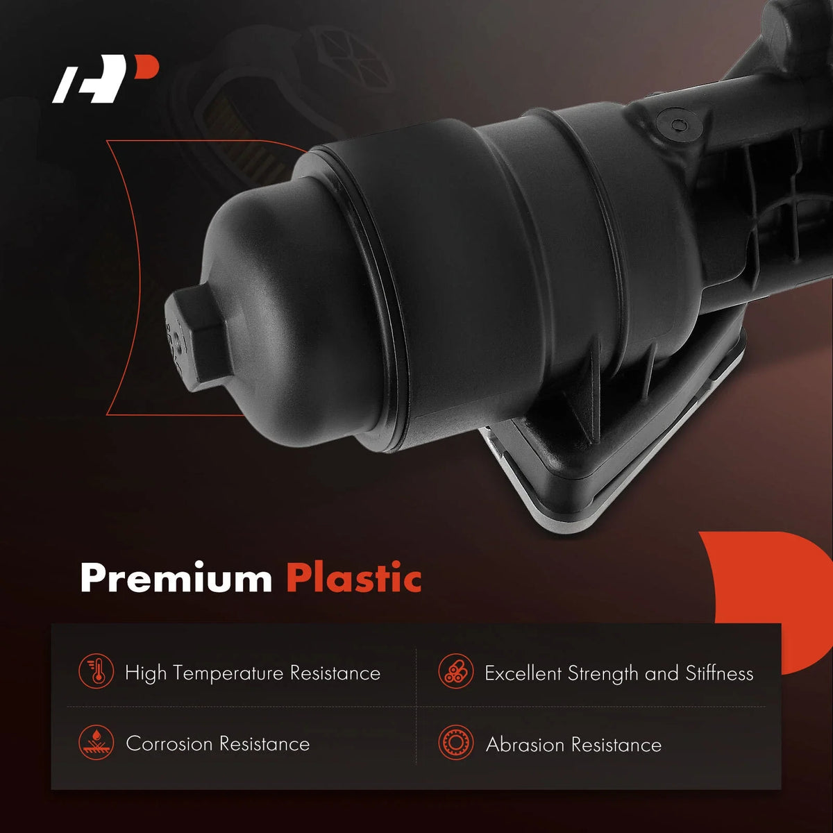 Oil Filter Housing Compatible with Hyundai Santa Fe, Kia Sorento 2011-2018