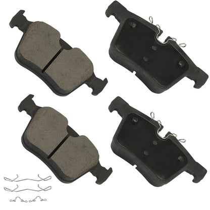 4 Ceramic Brake Pads for Rear of Jaguar XE 2016 to 2018