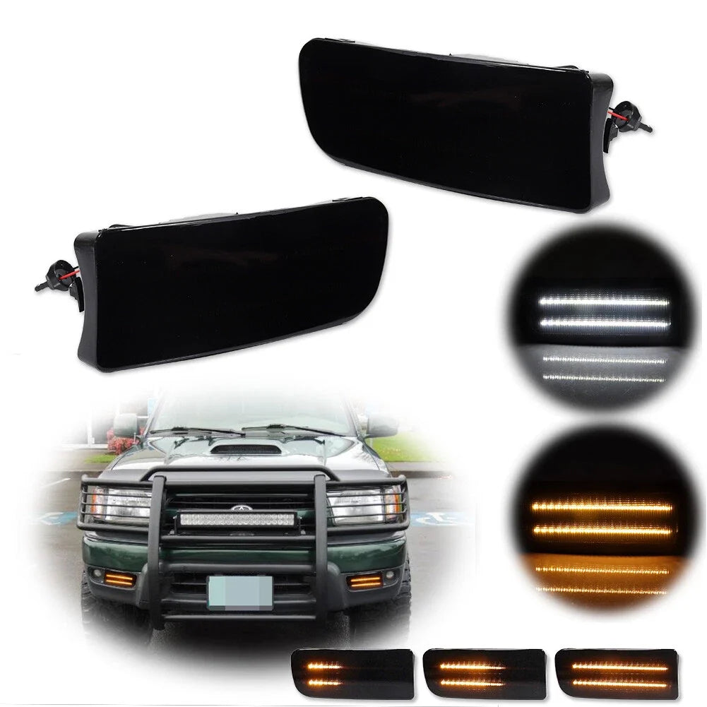 Smoked Sequential Amber LED Signal Lights for Toyota 4Runner (1999–2002)
