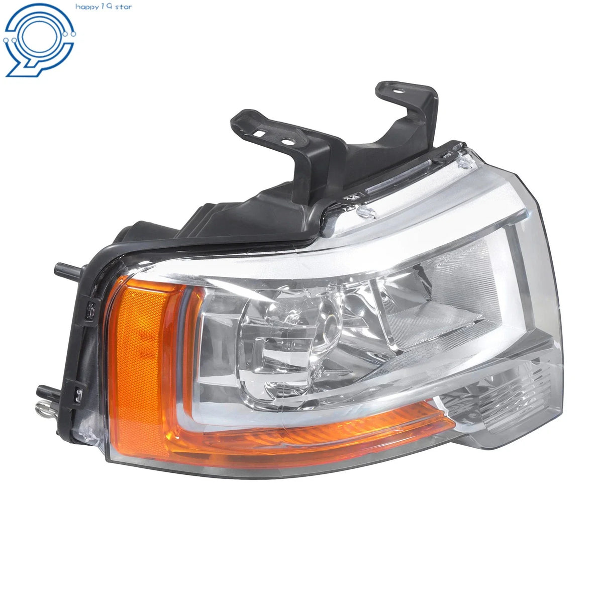Halogen Projector Headlight Set (2) for Ford Expedition 2015-2017 Chrome
