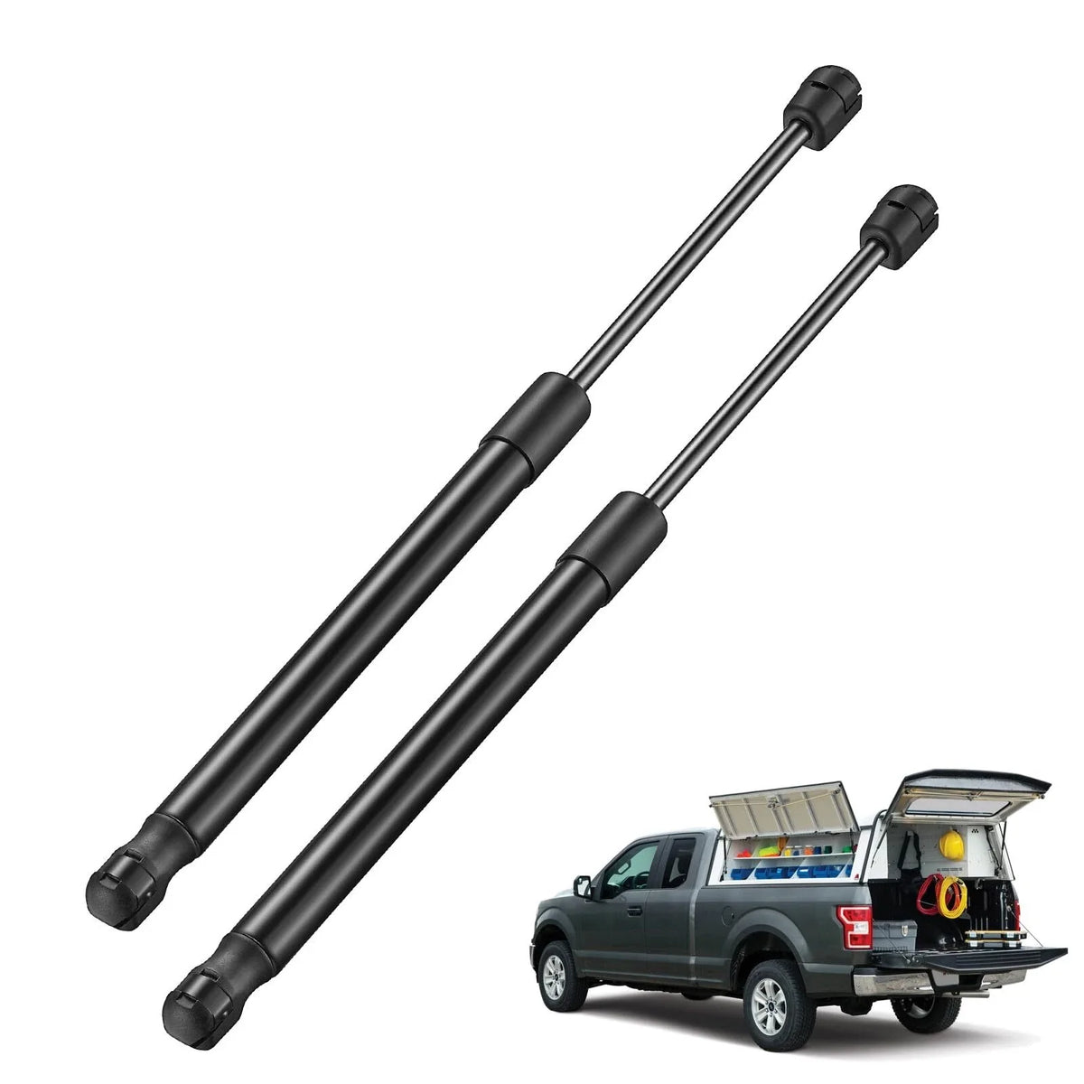 2pc Gas Strut for Snugtop Truck Camper Shell Rear Topper Window