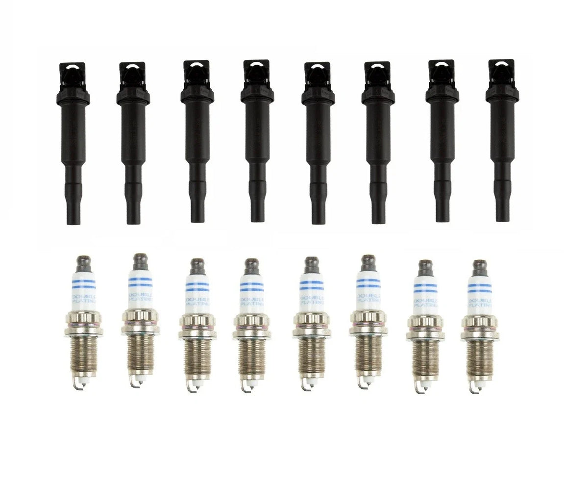 Set of 8 Ignition Coils & 8 Spark Plugs for BMW F10 E71 F02 F01