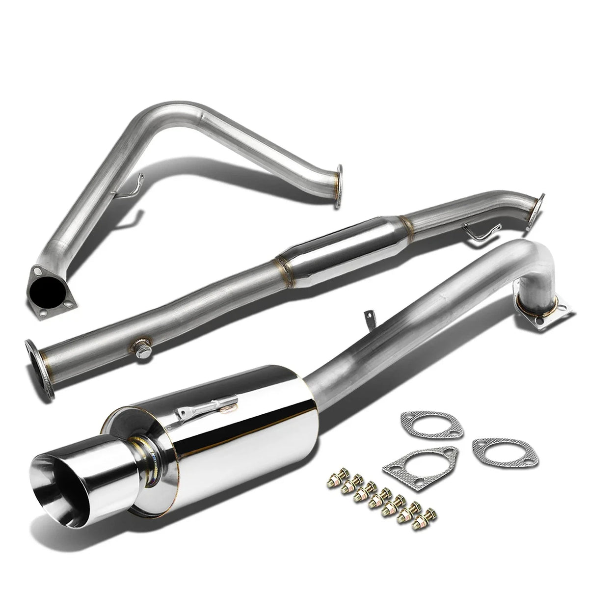 4" Rolled Tip Catback Exhaust System for Mitsubishi Eclipse 2000-2005