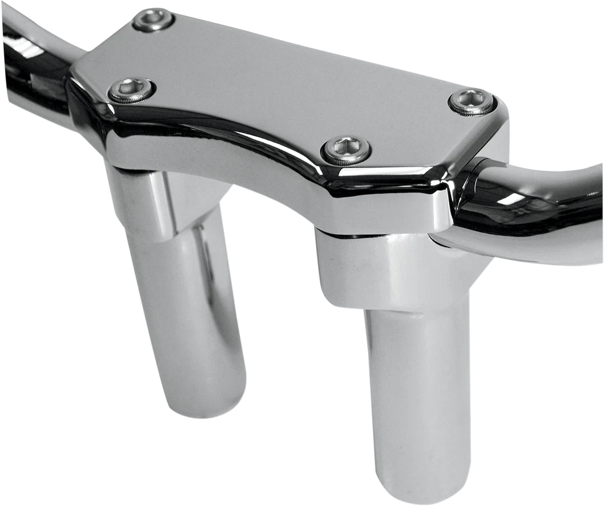 4" Handlebar Riser & Top Clamp Kit for Buffalo - Chrome