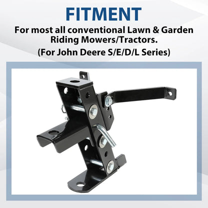 Adjustable Towing Hitch for Lawn Mower by John Deere