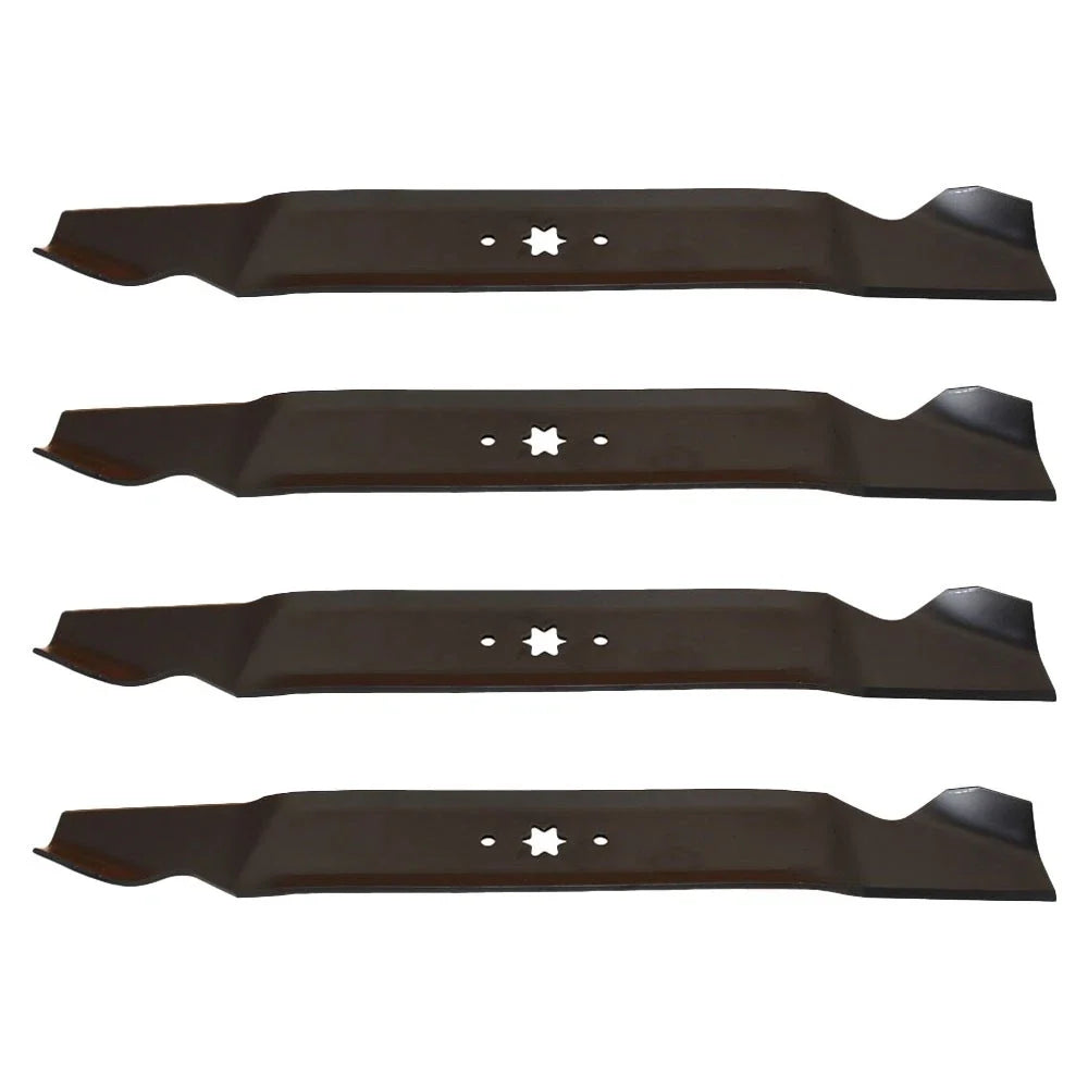 Set of 4 Lawn Mower Blades for MTD Riding Mower 46" Deck (Fits 942-04244A, 942-04290)