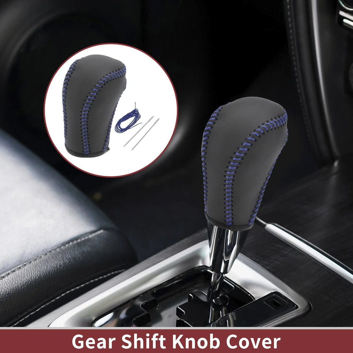 1 Pc Gear Shift Knob Cover for Mazda CX-5 (2013–2014) Black Blue