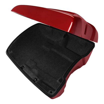 Low Profile Trunk in Ruby Metallic for 2016–2023 Indian Chieftain